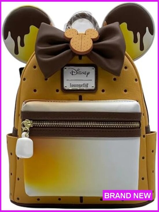 Mini Backpack Faux Leather Satchel Adjustable Straps Disney Themed Collectible main image 4